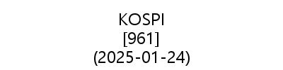 KOSPI 20250124