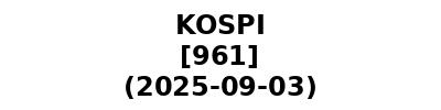 KOSPI 20250903