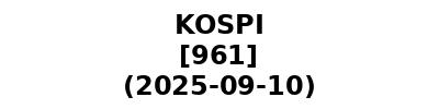 KOSPI 20250910
